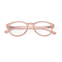 RayBloc | Baby Pink Medium Full Rim OVAL Computer Glasses for Men & Women [Blue Block]