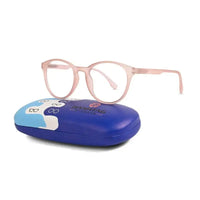 RayBloc | Baby Pink Medium Full Rim OVAL Computer Glasses for Men & Women [Blue Block]