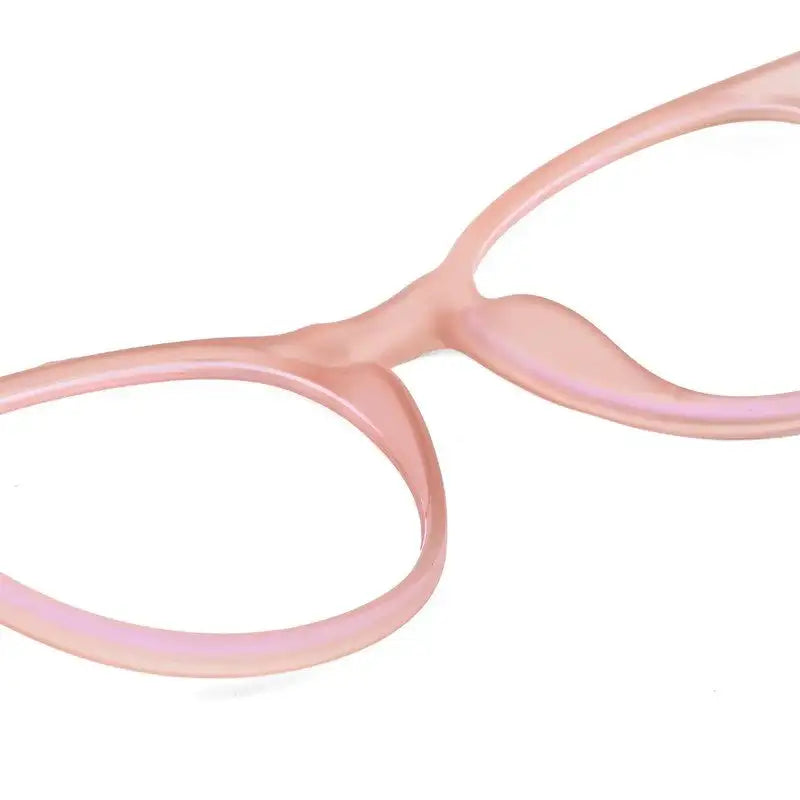 RayBloc | Baby Pink Medium Full Rim OVAL Computer Glasses for Men & Women [Blue Block]