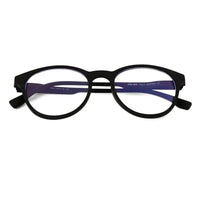 RayBloc | Black Medium Full Rim OVAL Computer Glasses for Men & Women [Blue Block]