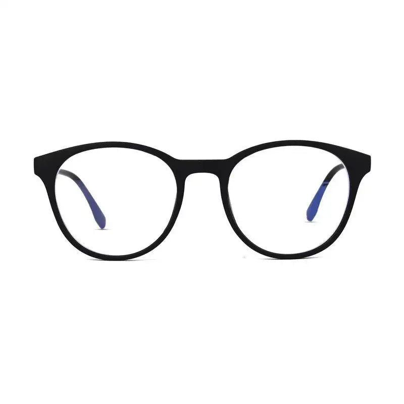 RayBloc | Black Medium Full Rim OVAL Computer Glasses for Men & Women [Blue Block]