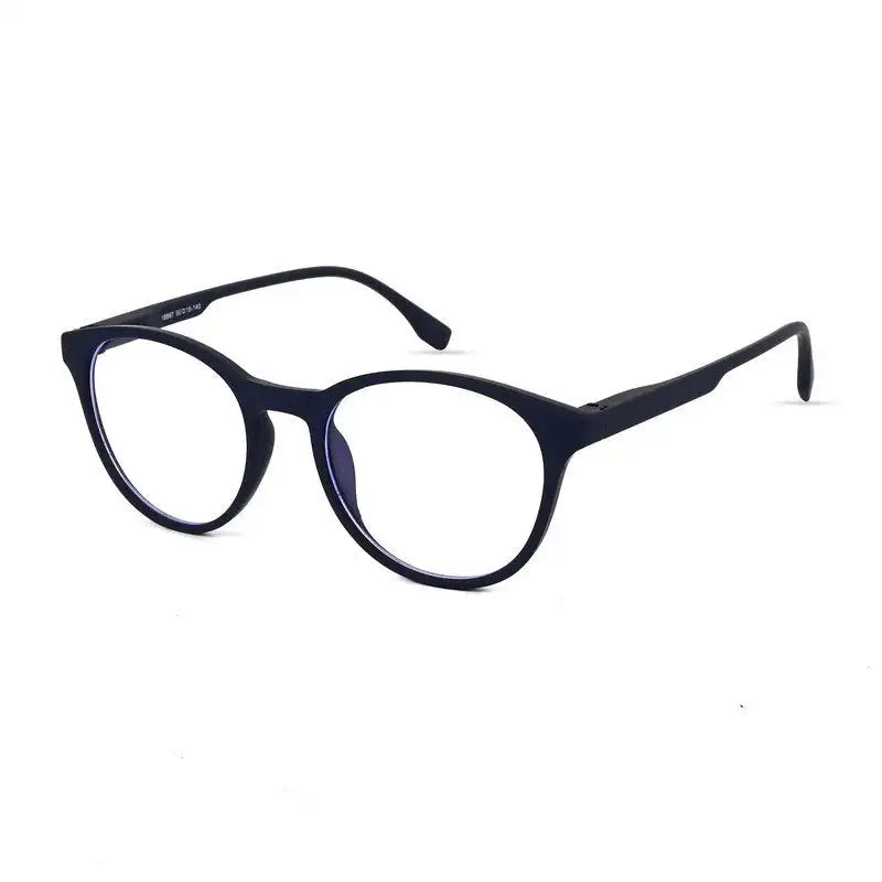 RayBloc | Blue Medium Full Rim OVAL Computer Glasses for Men & Women [Blue Block]