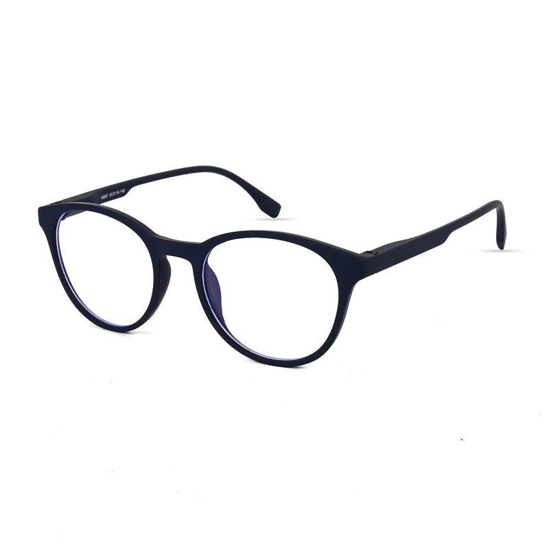 RayBloc Blue Medium Full Rim OVAL Computer Glasses for Men & Women — Hashtag Eyewears