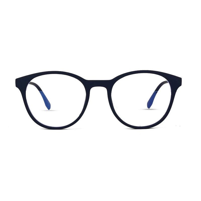 RayBloc Blue Medium Full Rim OVAL Computer Glasses for Men & Women — Hashtag Eyewears