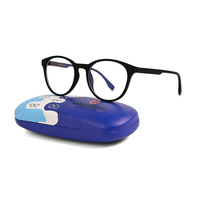 RayBloc Blue Medium Full Rim OVAL Computer Glasses for Men & Women — Hashtag Eyewears