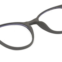 RayBloc | Grey Medium Full Rim OVAL Computer Glasses for Men & Women [Blue Block]