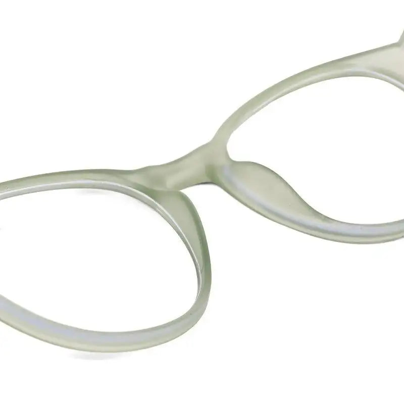 RayBloc | Light Green Medium Full Rim OVAL Computer Glasses for Men & Women [Blue Block]