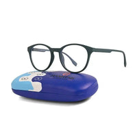 RayBloc | Olive Green Medium Full Rim OVAL Computer Glasses for Men & Women [Blue Block]