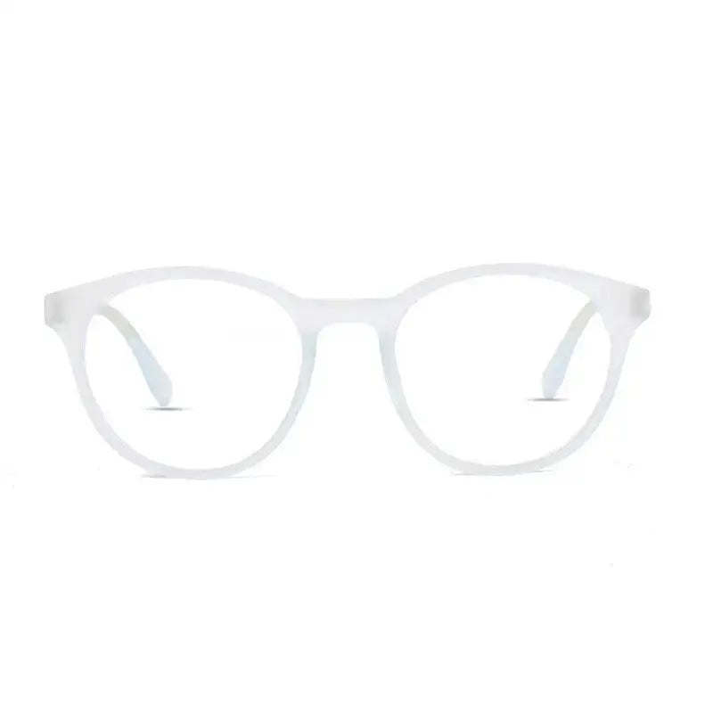 RayBloc | Sky Blue Medium Full Rim OVAL Computer Glasses for Men & Women [Blue Block]