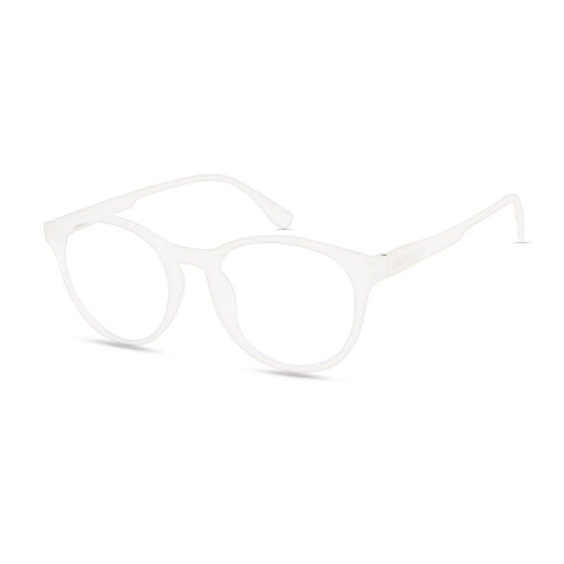 RayBloc Transparent Medium Full Rim OVAL Computer Glasses for Men & Women — Hashtag Eyewears