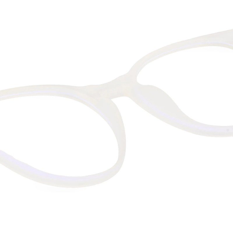 RayBloc Transparent Medium Full Rim OVAL Computer Glasses for Men & Women — Hashtag Eyewears