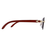 Raynor Gradient Purple Medium Rim Less Rectangle Sunglasses for Men & Women — Hashtag Eyewears