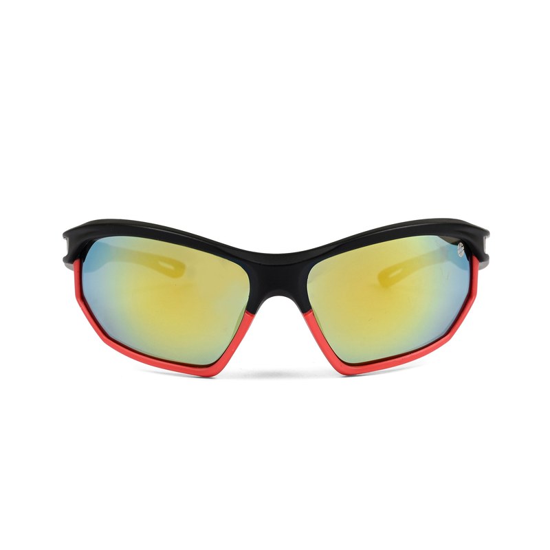 Raysen Black Medium Full Rim Wraparound Sports Sunglasses for Men & Women — Hashtag Eyewears