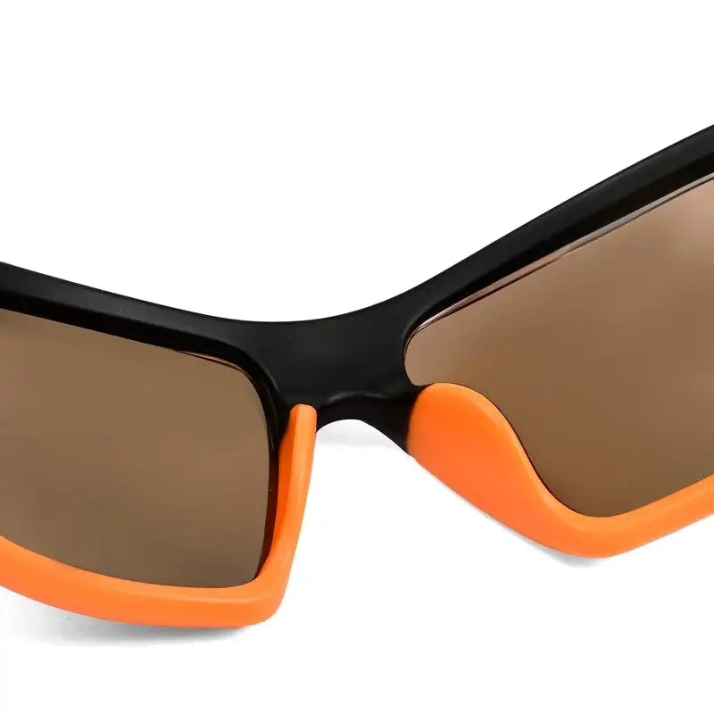 Raysen | Blue Medium Full Rim Wraparound Sports Sunglasses for Men & Women [UV-protected]