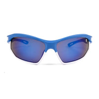Raysen | Sky Blue & Grey Medium Full Rim Wraparound Sports Sunglasses for Men & Women [UV-protected]