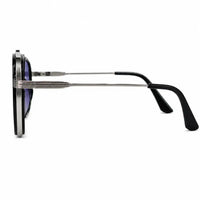 Reeon | Gradient Grey Medium Full Rim Square Sunglasses for Men [UV-protected]
