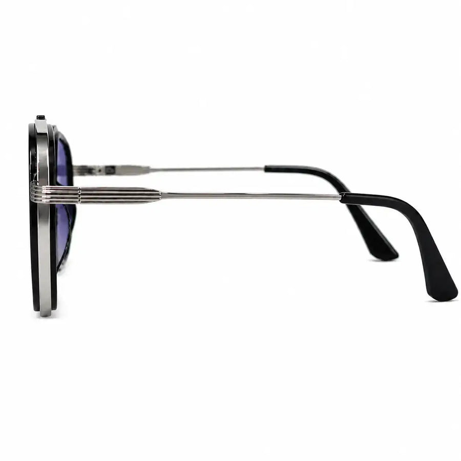 Reeon | Gradient Grey Medium Full Rim Square Sunglasses for Men [UV-protected]