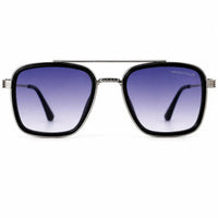 Reeon | Gradient Grey Medium Full Rim Square Sunglasses for Men [UV-protected]