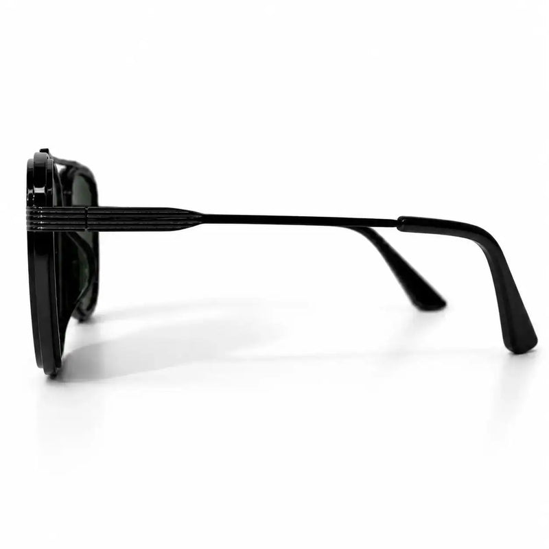 Reeon | Green Medium Full Rim Square Sunglasses for Men [UV-protected]