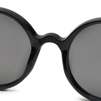 Retro Black Medium Full Rim Round Sunglasses for Men & Women — Hashtag Eyewears