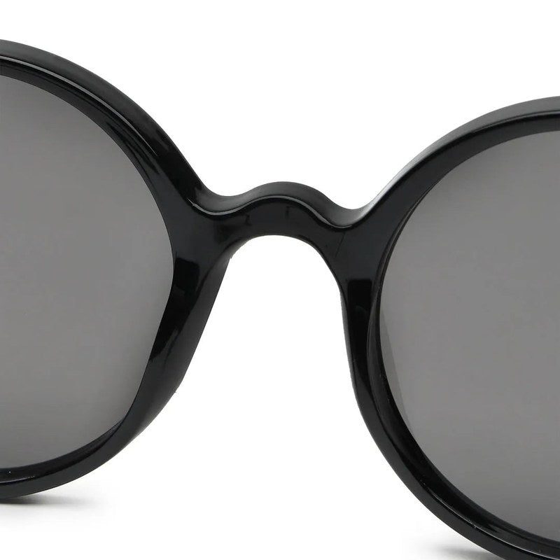 Retro Black Medium Full Rim Round Sunglasses for Men & Women — Hashtag Eyewears