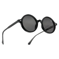 Retro Black Medium Full Rim Round Sunglasses for Men & Women — Hashtag Eyewears
