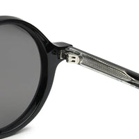 Retro Black Medium Full Rim Round Sunglasses for Men & Women — Hashtag Eyewears