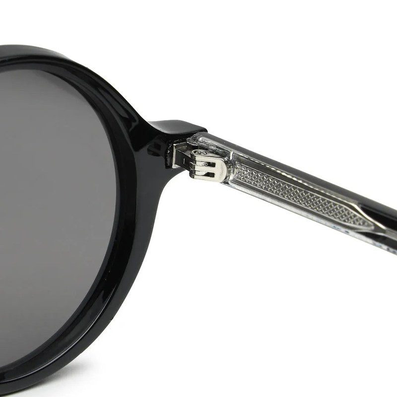 Retro Black Medium Full Rim Round Sunglasses for Men & Women — Hashtag Eyewears