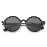 Retro Black Medium Full Rim Round Sunglasses for Men & Women — Hashtag Eyewears