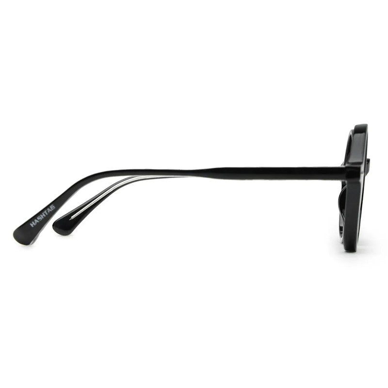 Retro Black Medium Full Rim Round Sunglasses for Men & Women — Hashtag Eyewears