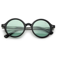 Retro Green Medium Full Rim Round Sunglasses for Men & Women — Hashtag Eyewears