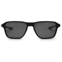 Rift | Black Large Full Rim Rectangle Sports Sunglasses for Men & Women [Polarized]