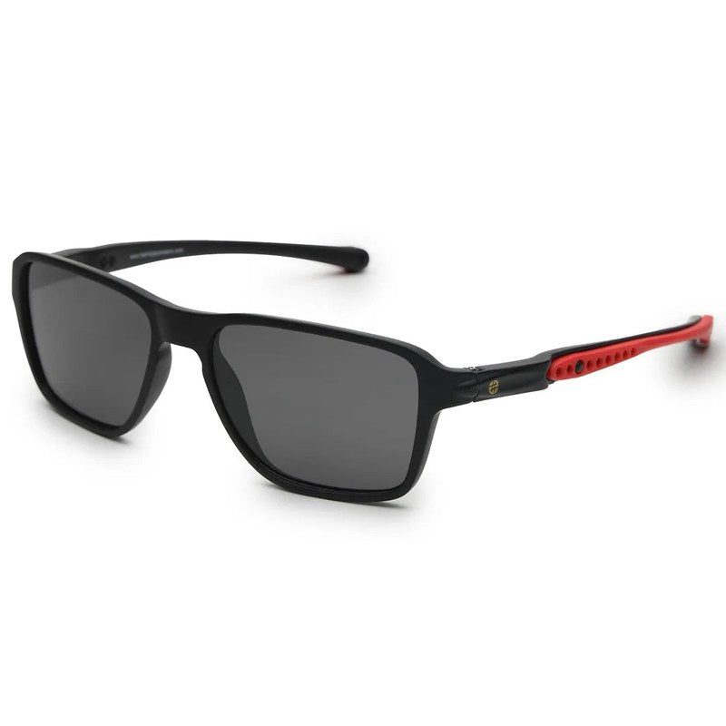 Rift Black Large Full Rim Rectangle Sports Sunglasses for Men & Women — Hashtag Eyewears