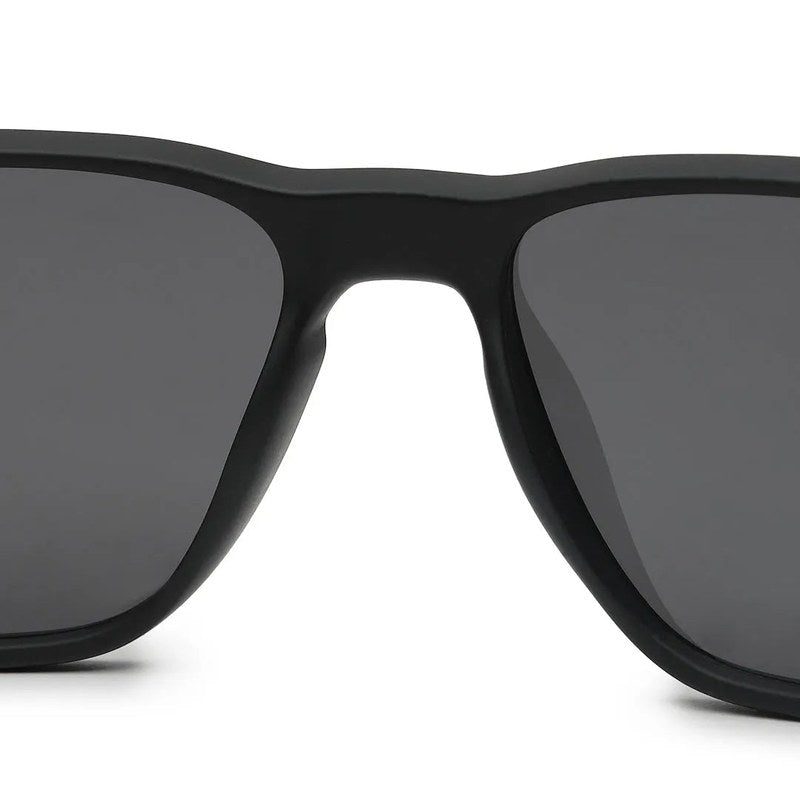 Rift Black Large Full Rim Rectangle Sports Sunglasses for Men & Women — Hashtag Eyewears