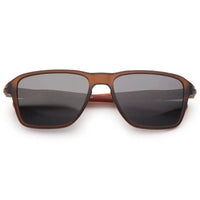 Rift | Brown Large Full Rim Rectangle Sports Sunglasses for Men & Women [Polarized]