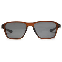 Rift | Brown Large Full Rim Rectangle Sports Sunglasses for Men & Women [Polarized]