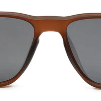 Rift | Brown Large Full Rim Rectangle Sports Sunglasses for Men & Women [Polarized]
