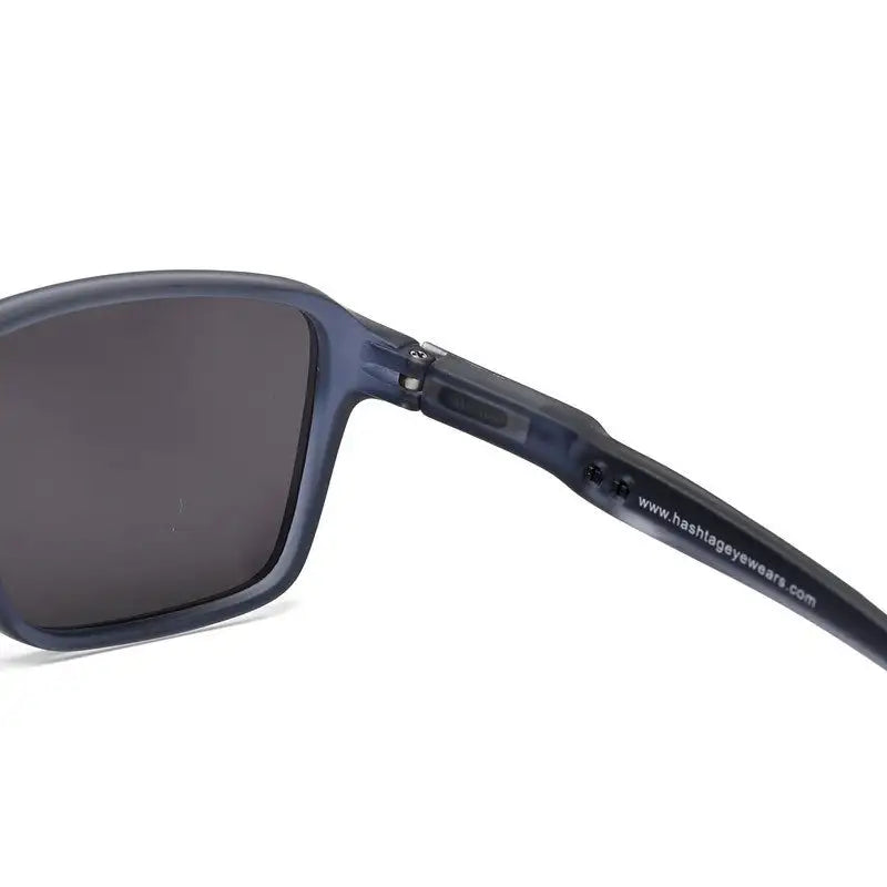 Rift | Dark Grey Large Full Rim RECTANGLE Sports for Men & Women [Polarized]