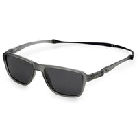 Rift | Grey/Black Large Full Rim Rectangle Sports Sunglasses for Men & Women [Polarized]