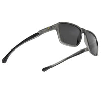 Rift | Grey/Black Large Full Rim Rectangle Sports Sunglasses for Men & Women [Polarized]