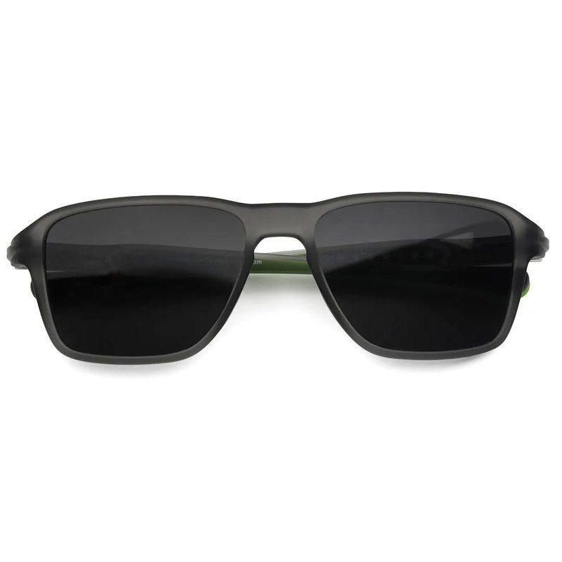 Rift | Grey Large Full Rim Rectangle Sports Sunglasses for Men & Women [Polarized]