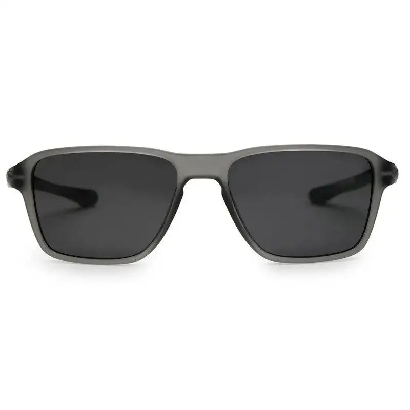 Rift | Grey Large Full Rim Rectangle Sports Sunglasses for Men & Women [Polarized]