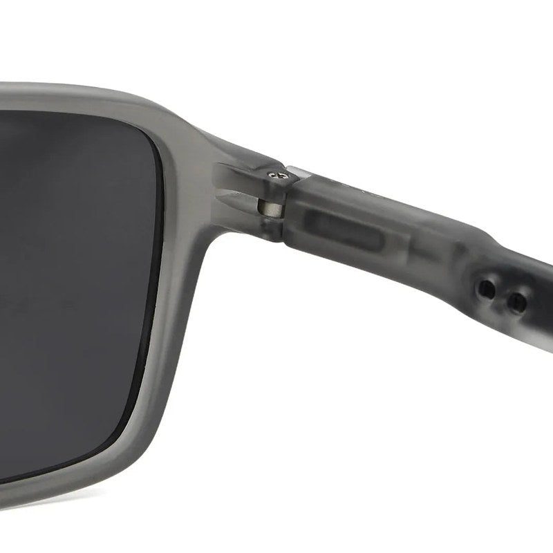 Rift Grey/Black Large Full Rim Rectangle Sports Sunglasses for Men & Women — Hashtag Eyewears