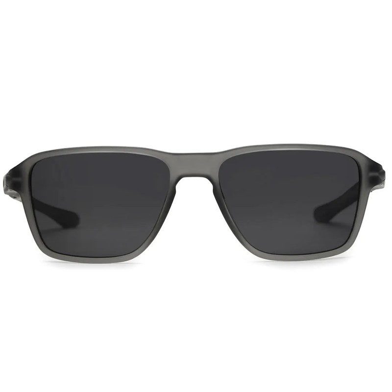 Rift | Grey/Black Large Full Rim Rectangle Sports Sunglasses for Men & Women [Polarized]