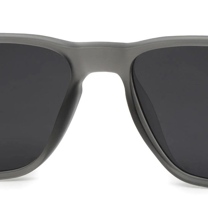 Rift Grey/Black Large Full Rim Rectangle Sports Sunglasses for Men & Women — Hashtag Eyewears