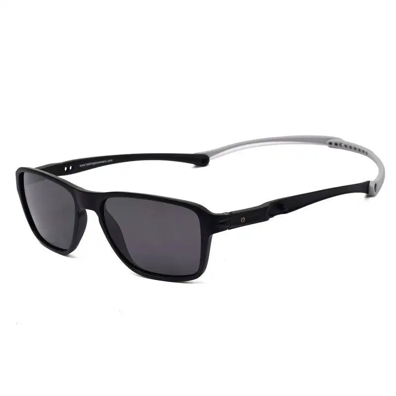 Rift | Light Grey Large Full Rim RECTANGLE Sports for Men & Women [Polarized]