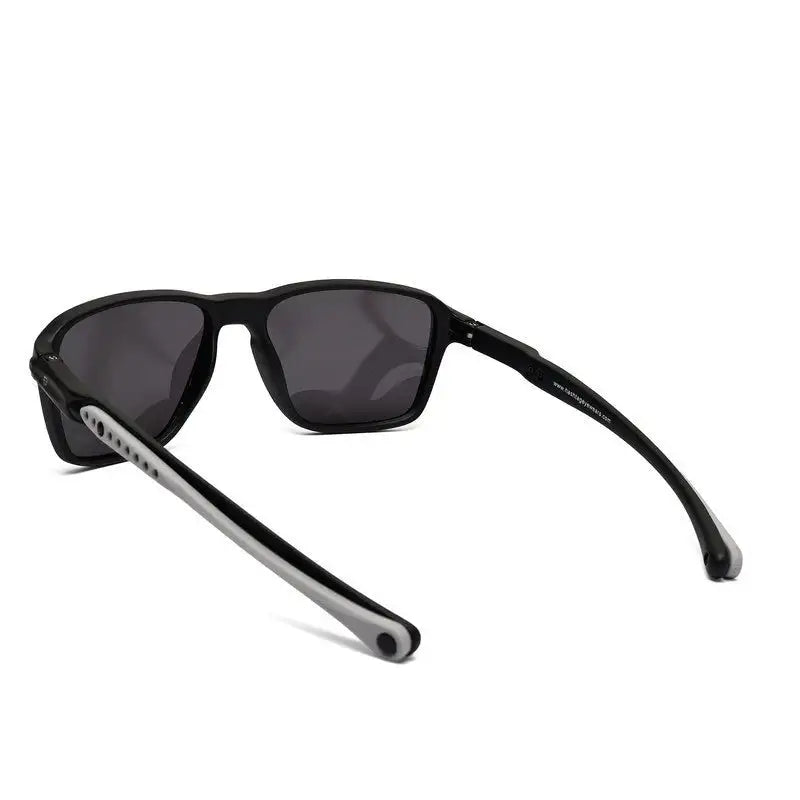 Rift | Light Grey Large Full Rim RECTANGLE Sports for Men & Women [Polarized]