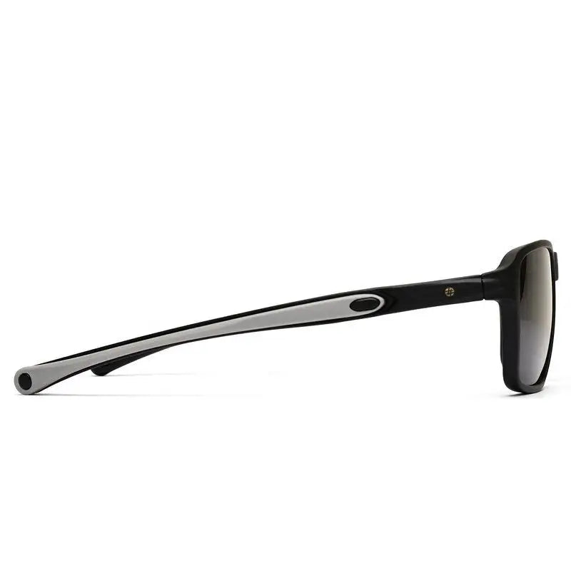 Rift | Light Grey Large Full Rim RECTANGLE Sports for Men & Women [Polarized]