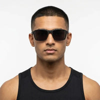 Rift | Light Grey Large Full Rim RECTANGLE Sports for Men & Women [Polarized]