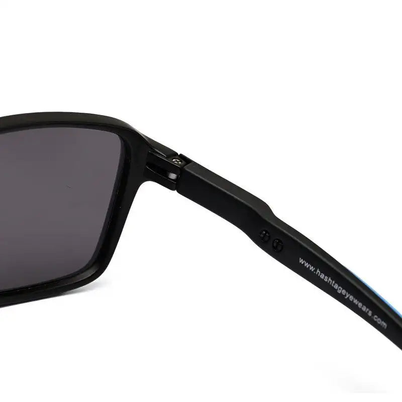 Rift | Sky Blue Large Full Rim RECTANGLE Sports for Men & Women [Polarized]